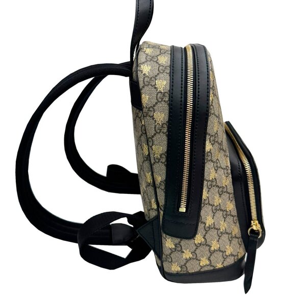 GUCCI Beige Coated Canvas Backpack - Picture 3 of 10